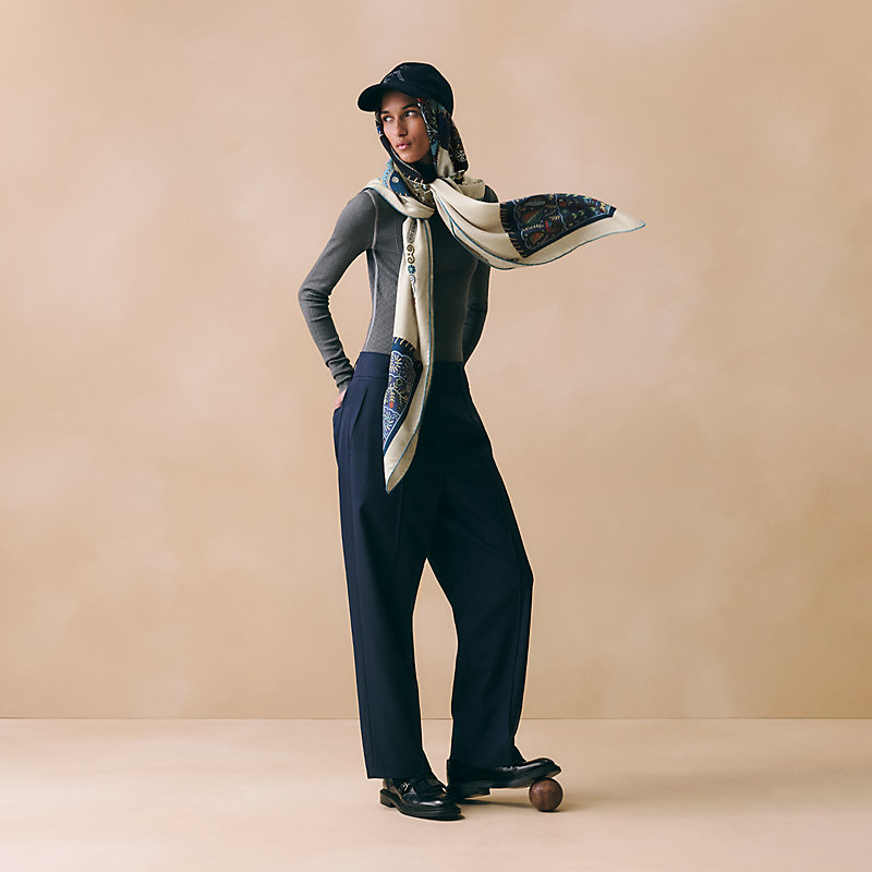 Selle de Collection shawl 140 | Hermès USA